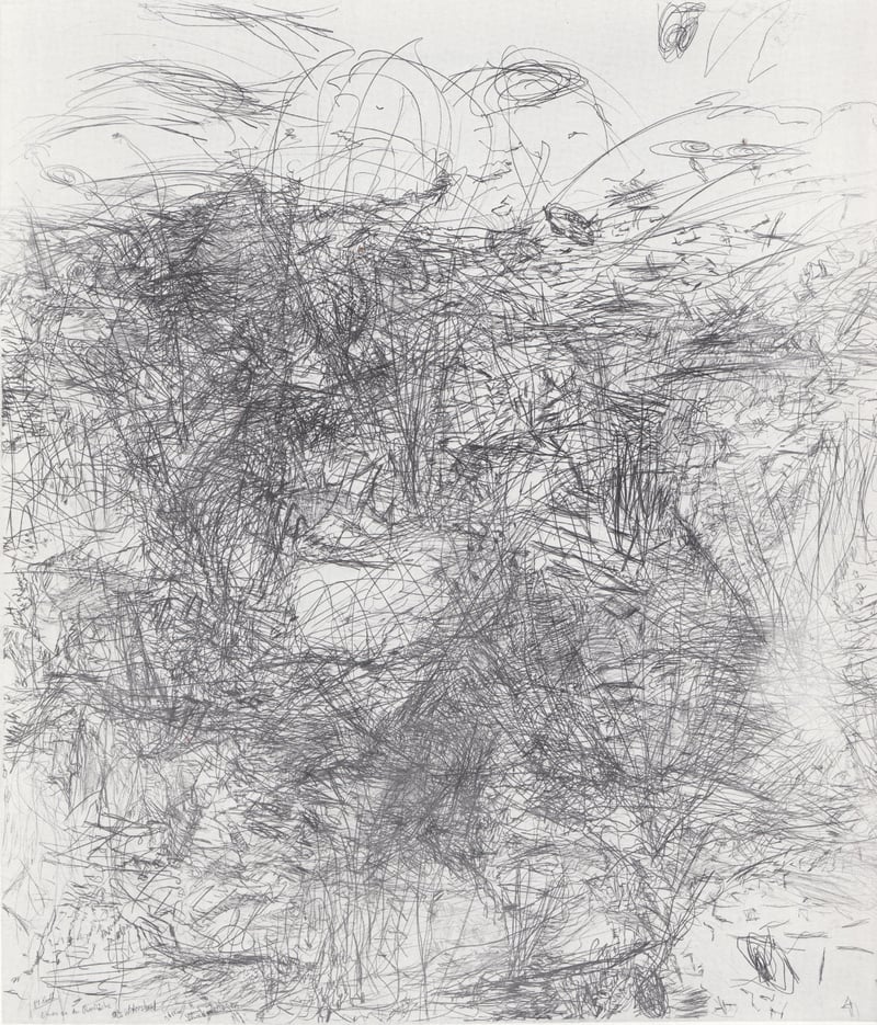 34 etwas an der Oberflaeche als Widerstand – oder Wunden schlagen 1984 254 x 224 cm